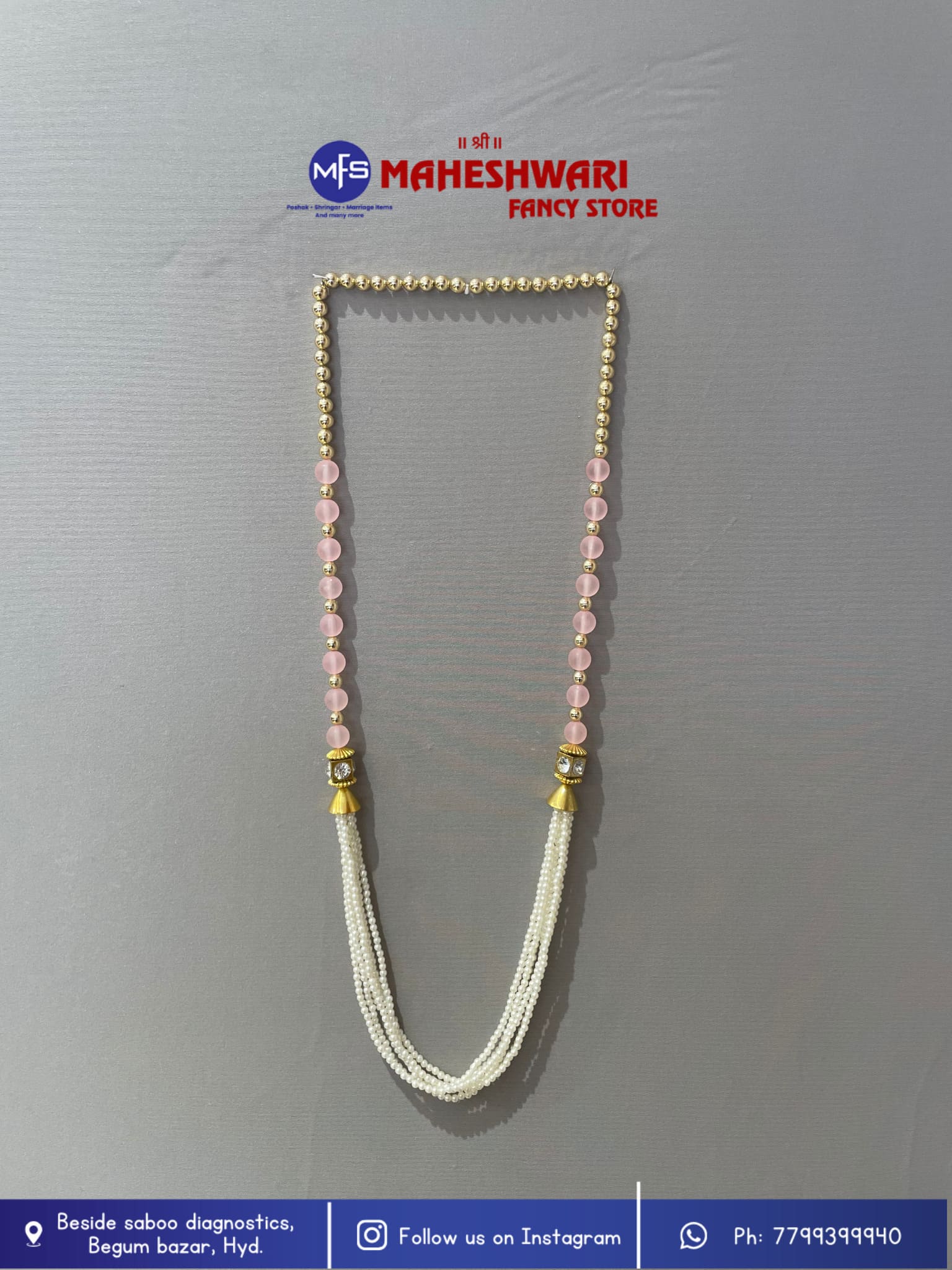 Swagat Mala pink colour